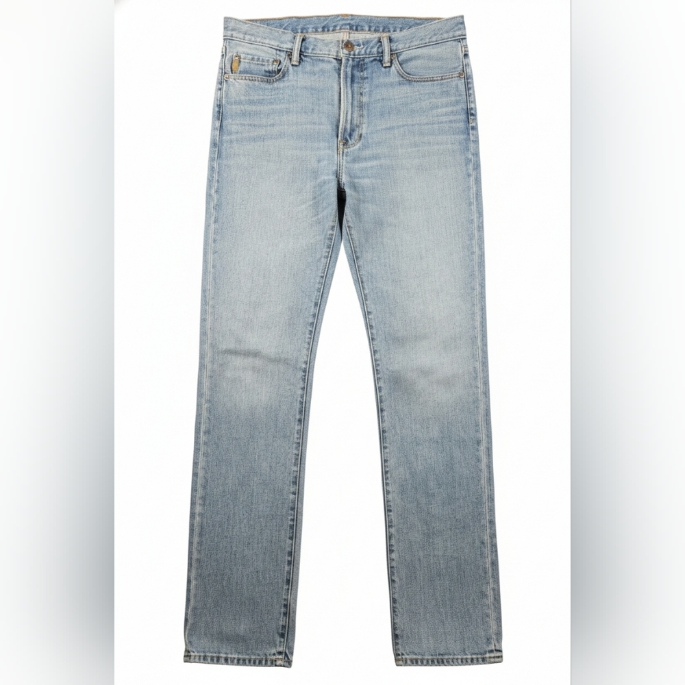 Abercrombie & Fitch Men's 33x34 Light Wash Athletic‎ Straight 100% Cotton Jeans